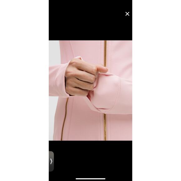 Lululemon Blissful Pink and Gold Define Jacket size 10 NWT - Picture 5 of 5